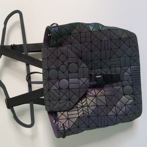 Geometric Luminous Reflective Backpack